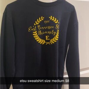 East Tennessee State University Navy Sweater